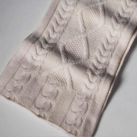 Pure Cashmere Scarves White Knitted Women Fashional Winter Scarf